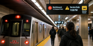 TTC Line 1 Early Closure Tonight; North York Late-Night Riders Should Allow Extra Shuttle Time