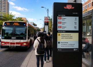 TTC Pilots Real-Time Information Screens at High-Demand Stops