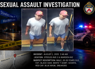 Toronto Police Seek Suspect in Steeles and Warden Sexual Assault Case