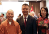 Venerable Dayi Attends Chinese Consulate in Toronto’s Reception Marking 77th National Day